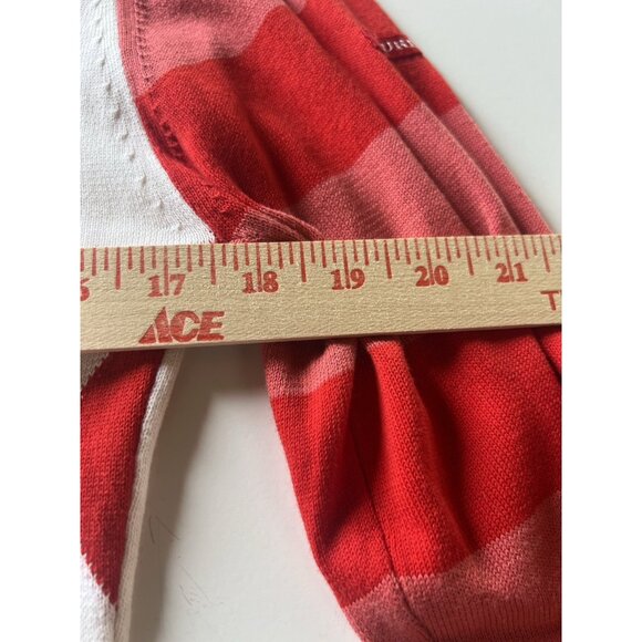 Burberry Golf v-neck red white argyle sweater M athleisure designer preppy - Picture 7 of 8